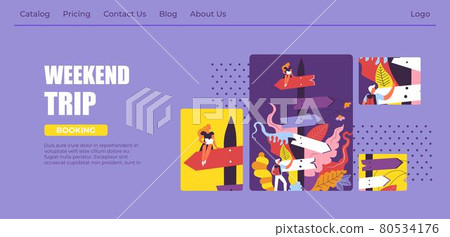 Weekend trip, traveling and having adventures Weekend trip, traveling and having adventures 80534176