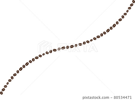 咖啡豆框插畫素材 咖啡豆框插畫素材 80534471