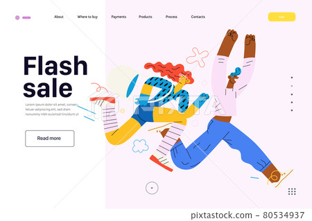 Discounts, sale, promotion, web template. Flat vector Discounts, sale, promotion, web template. Flat vector 80534937