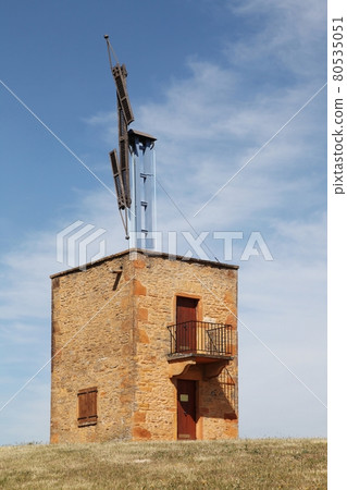 Old telegraph of Chappe in Marcy sur Anse, Beaujolais, France Old telegraph of Chappe in Marcy sur Anse, Beaujolais, France 80535051