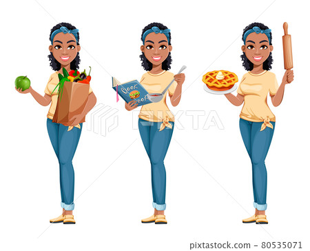 Pretty African American housewife 80535071