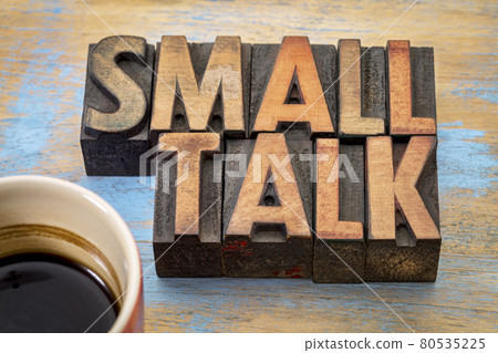 Small talk word abstract Small talk word abstract 80535225