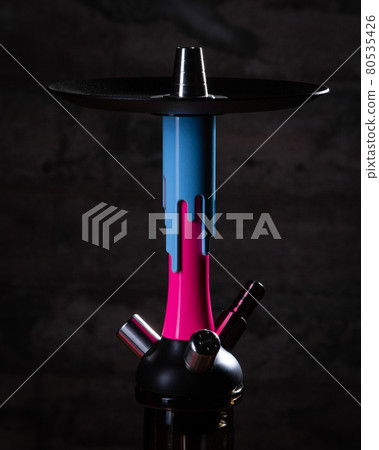 part of the hookah, modern design, on a background. part of the hookah, modern design, on a background. 80535426