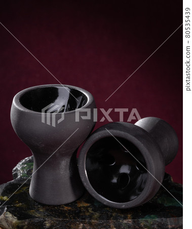 part of the hookah, modern design, on a background. part of the hookah, modern design, on a background. 80535439