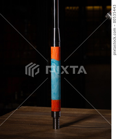 part of the hookah, modern design, on a background. part of the hookah, modern design, on a background. 80535443