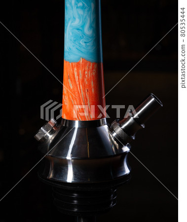 part of the hookah, modern design, on a background. part of the hookah, modern design, on a background. 80535444