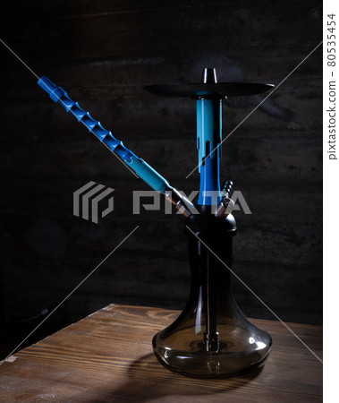 part of the hookah, modern design, on a background. part of the hookah, modern design, on a background. 80535454
