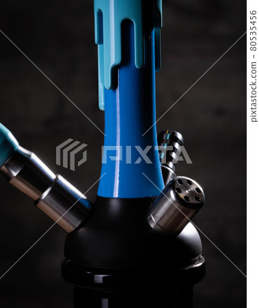 part of the hookah, modern design, on a background. part of the hookah, modern design, on a background. 80535456