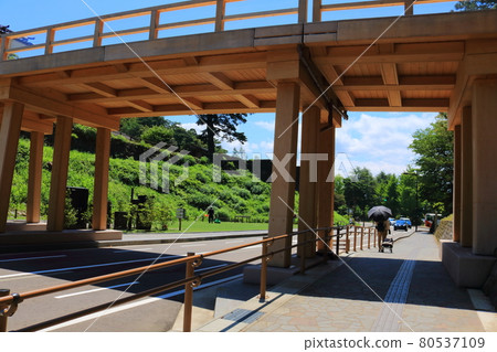 Kanazawa cityscape Summer trip scenery of castle town 80537109