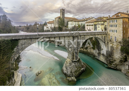 Cividale del Friuli, view of Devil's bridge Cividale del Friuli, view of Devil's bridge 80537361