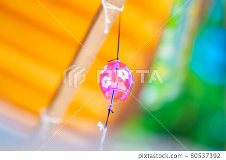 [Summer material] Wind chimes at Hotaka Shrine [Nagano Prefecture] 80537392
