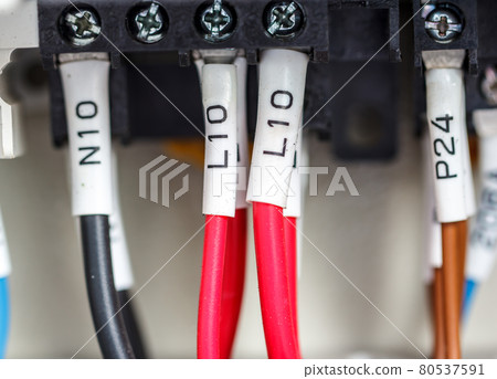 Wiring -- Control panel with wires 80537591