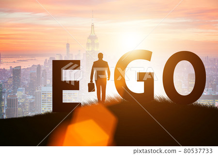 Concept of ego with businessman 80537733