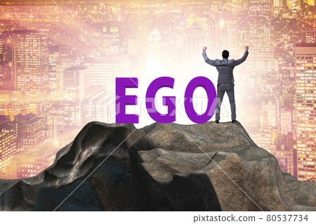 Concept of ego with businessman 80537734