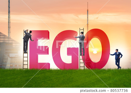 Concept of ego with businessman 80537736