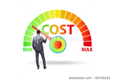 Cost management concept with businessman 80538281