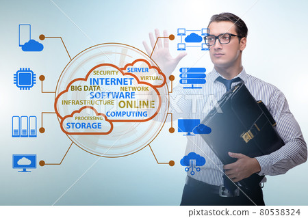 Cloud computing in technology concept 80538324