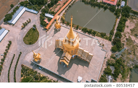 Wat Phrong Akat in Chachoengsao in Thailand Wat Phrong Akat in Chachoengsao in Thailand 80538457