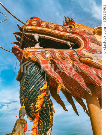 Dragon temple Wat Samphran in Nakhon Pathom, Thailand 80538462