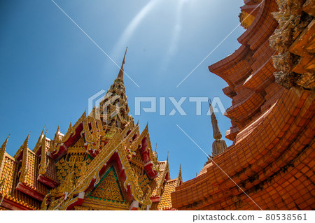 Wat Tham Khao Noi and Wat Tham Sua in Kanchanaburi, Thailand 80538561