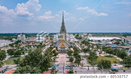Wat Sothon Wararam Worawihan in Chachoengsao, Thailand Wat Sothon Wararam Worawihan in Chachoengsao, Thailand 80538757