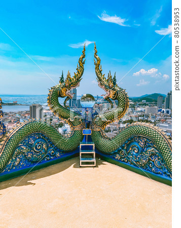 Wat Khao Phra Khru viewpoint in ChonBuri, Thailand Wat Khao Phra Khru viewpoint in ChonBuri, Thailand 80538953