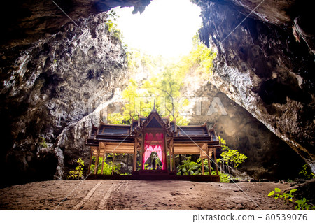 Phraya Nakhon Cave, Khua Kharuehat pavillion temple in Khao Sam Roi Yot National Park in Prachuap Phraya Nakhon Cave, Khua Kharuehat pavillion temple in Khao Sam Roi Yot National Park in Prachuap 80539076