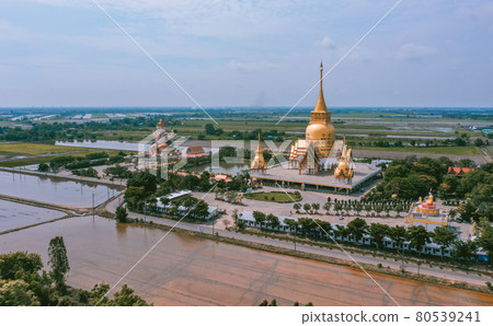 Wat Phrong Akat in Chachoengsao in Thailand Wat Phrong Akat in Chachoengsao in Thailand 80539241