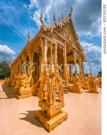 Wat Paknam Jolo in Chachoengsao, thailand 80539288