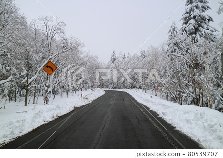 (Hokkaido) Road to Mt. Tokachi (Hokkaido) Road to Mt. Tokachi 80539707