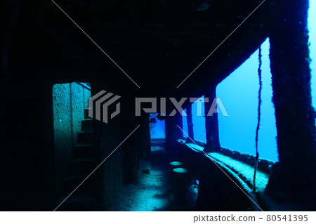 Fantastic sunken ship 80541395