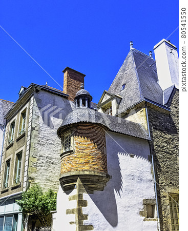 Vintage architecture of Old Town in Vitre, France Vintage architecture of Old Town in Vitre, France 80541550