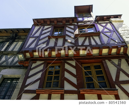 Vintage architecture of Old Town in Vitre, France Vintage architecture of Old Town in Vitre, France 80541560