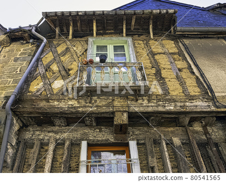 Vintage architecture of Old Town in Vitre, France Vintage architecture of Old Town in Vitre, France 80541565