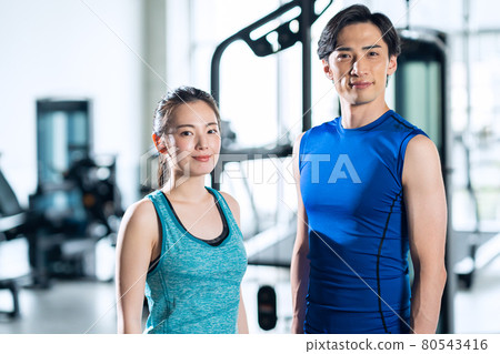 健身運動健身房肌肉訓練訓練鍛煉 80543416