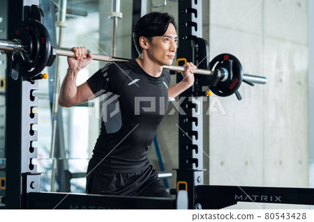 Fitness sports gym muscle training training exercise Fitness sports gym muscle training training exercise 80543428