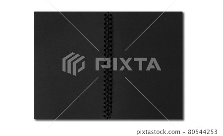 open notebook with blank pages isolated on white background 80544253