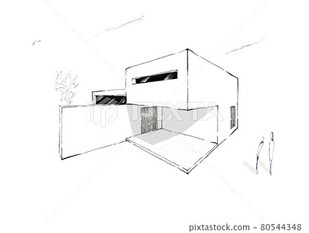 Esquisse in a modern double-decker house 80544348