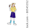 Ice coffee girl color 80545352