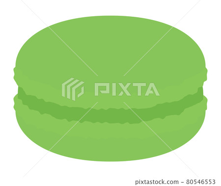 馬卡龍抹茶綠色矢量圖 80546553