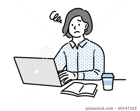 女性用面部表情(社交媒體、會議、會議、靈感、思考)表達問題和問題的插圖 女性用面部表情(社交媒體、會議、會議、靈感、思考)表達問題和問題的插圖 80547168
