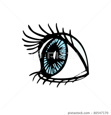 Contact lenses health care vector illustration. Ophthalmology cartoon icons set. Contact lenses health care vector illustration. Ophthalmology cartoon icons set. 80547170