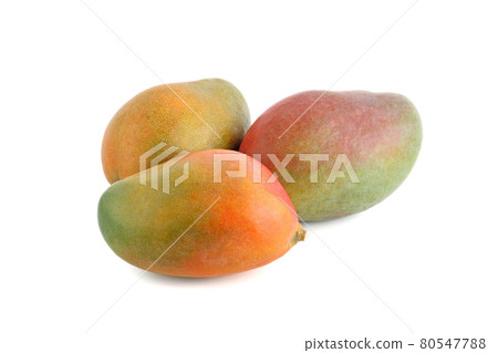 Fresh mango fruit on white background 80547788