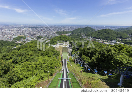 大倉山跳躍平台方法和札幌市景 大倉山跳躍平台方法和札幌市景 80548449