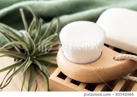 Face wash brush Natural skin care image material 80548966