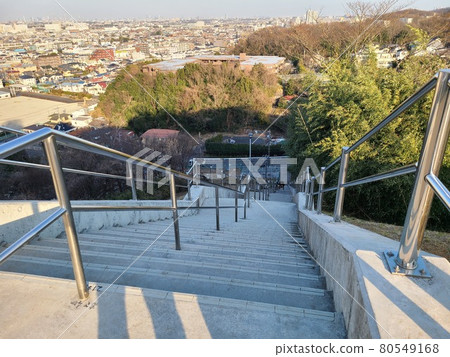 從生田配水區展望廣場的218級台階頂端眺望的風景 80549168