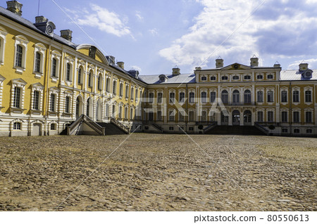 Rundale Palace - Major Palace Ensemble of Baroque Architecture. Latvia Rundale Palace - Major Palace Ensemble of Baroque Architecture. Latvia 80550613
