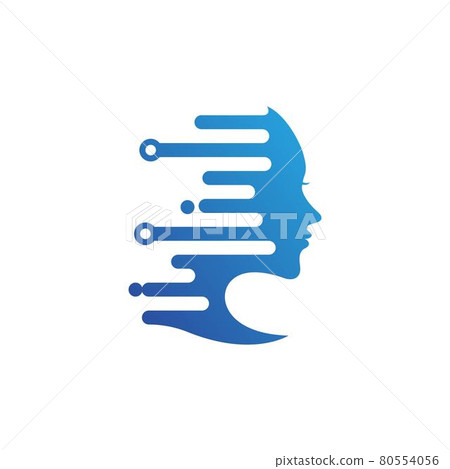 Woman technology Vector icon design 80554056
