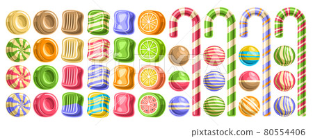 Vector set of Candies 80554406