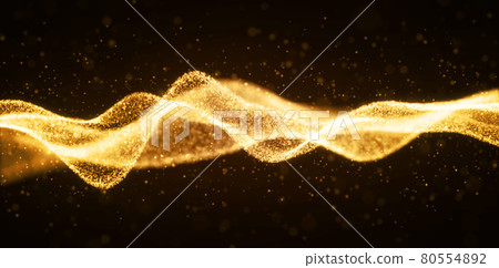 金粒子背景素材、圖表 80554892